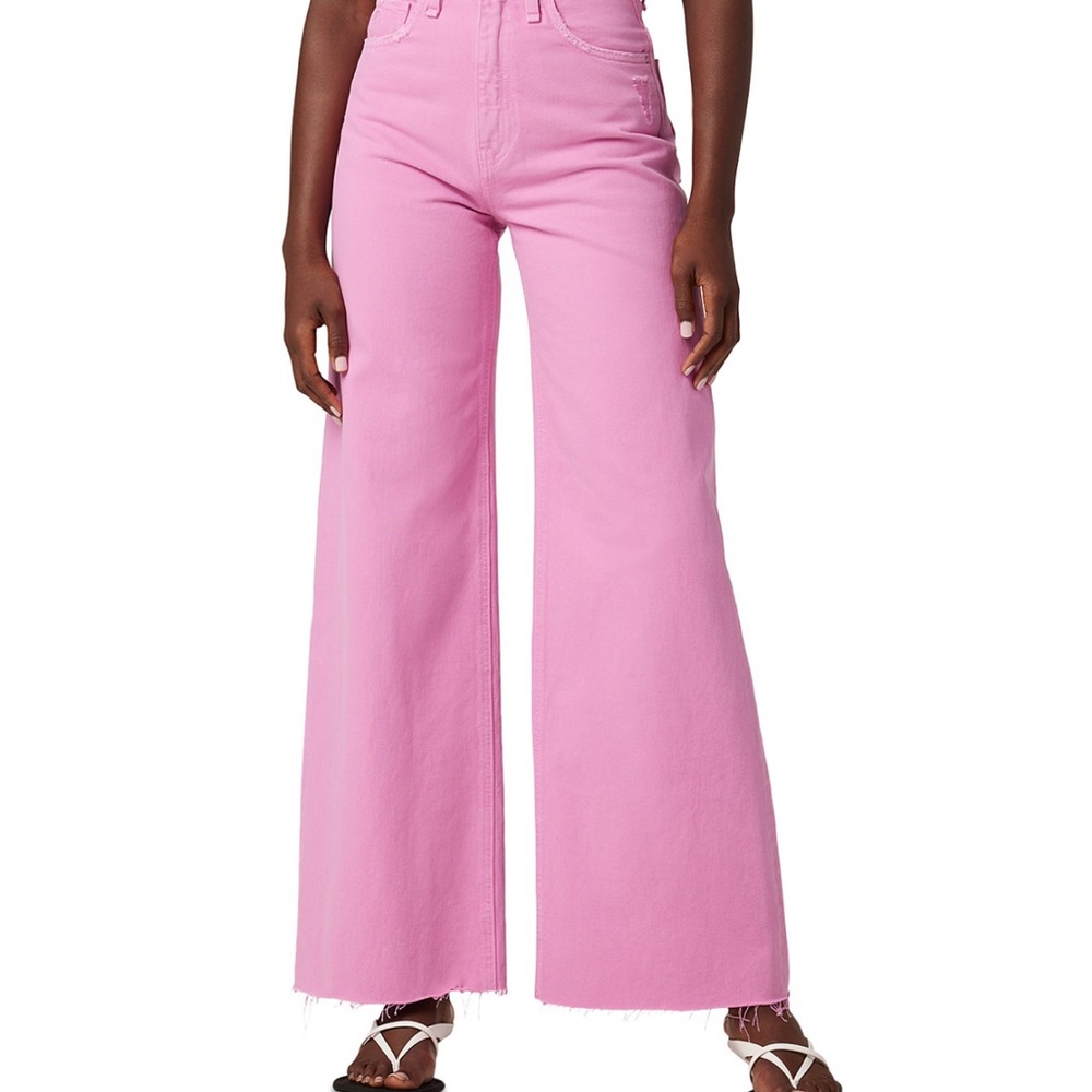Hudson Jeans “James” Women's Wide Leg Pink Denim